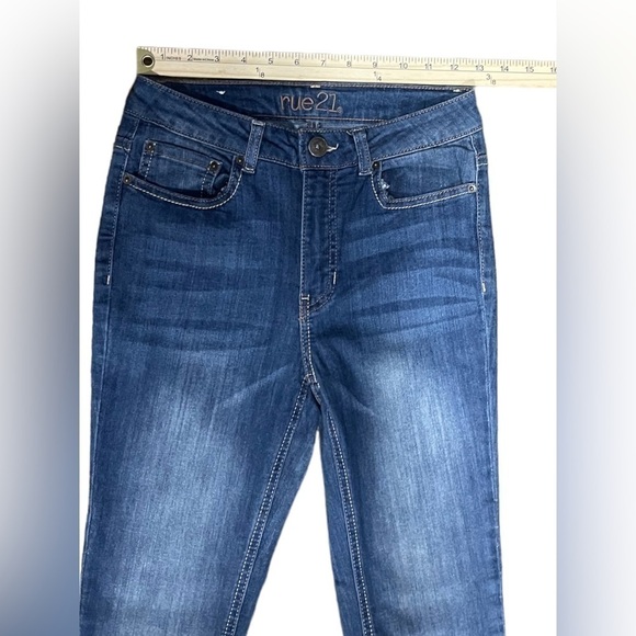 Womens RUE 21 High Rise Jean Jeggings Size 4 Regular Medium Wash Light Stretch - Picture 16 of 16